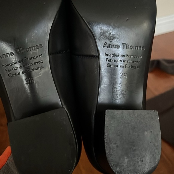 Anne Thomas Elisabeth Loafer Leather Black Shoes - Picture 11 of 12